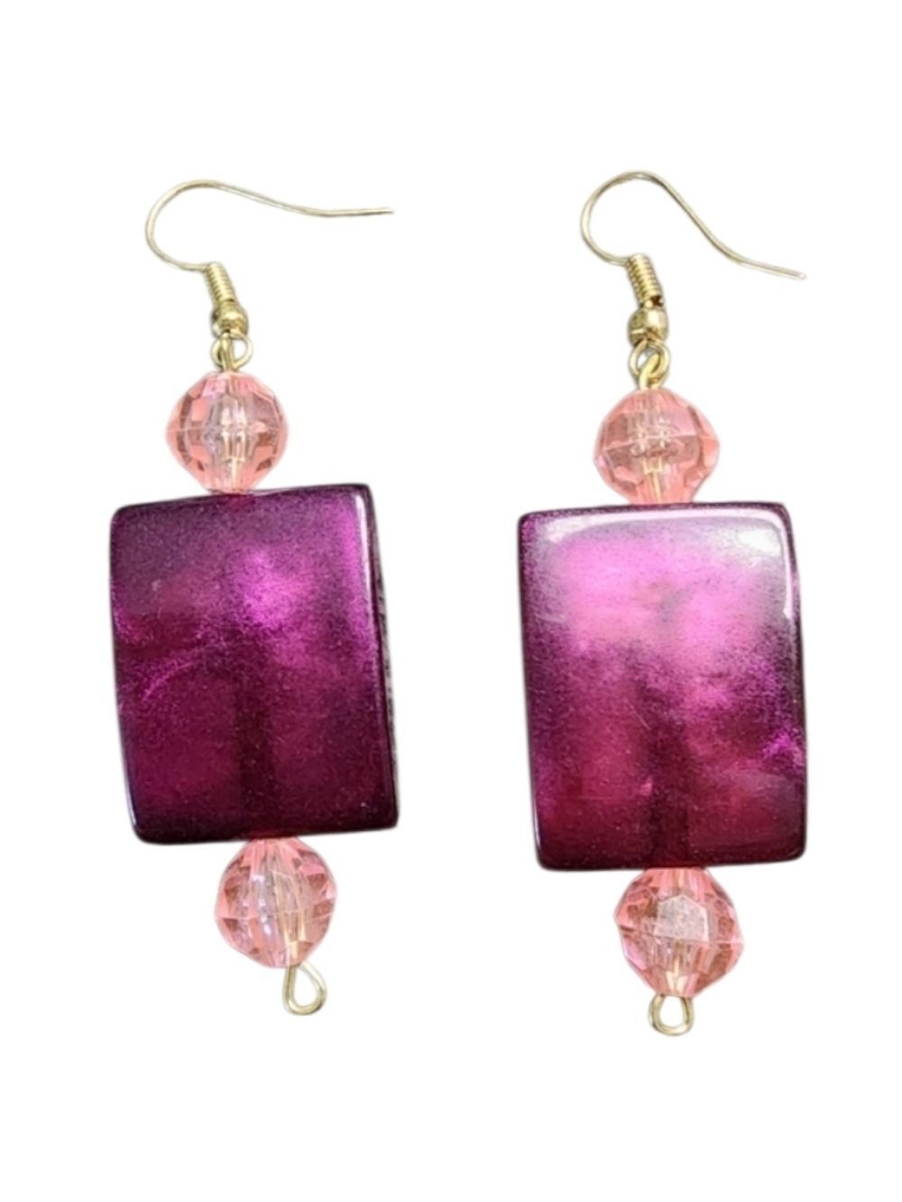 💥5 for $15💥Elegant Purple and Pink Dangle Earrings